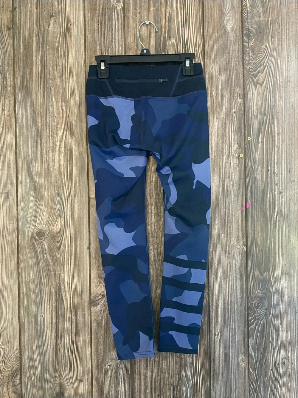 Athleta Navy and Light Blue Camo Leggings